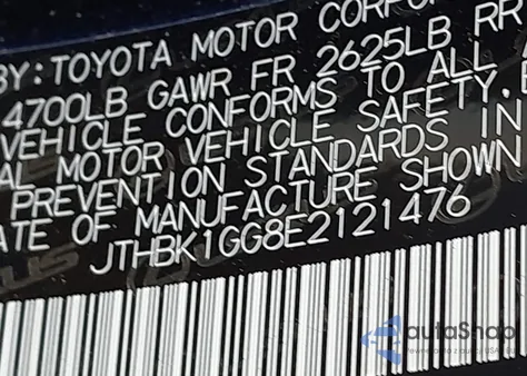 2014 Lexus Es 350 z USA, uszkodzony, nr VIN JTHBK1GG8E2121476